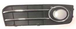 Fog Light Grid Cover Audi A4 2007-2011 Right Side Chromed Frame