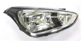 LHD Headlight Hyundai I10 From 2013 Right 92102B9000 Black Background