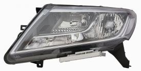 LHD Headlight For Nissan Pathfinder From 2014 Left 26060-3Ks0B Black Background