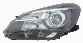 LHD Headlight Toyota Yaris From 2014 Left With Lenticular Black Background