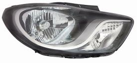 LHD Headlight Hyundai I10 2011-2012 Right Black Background