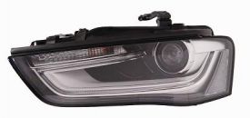 LHD Headlight Audi A4 2012-2015 Left 8K0941043 Black Background