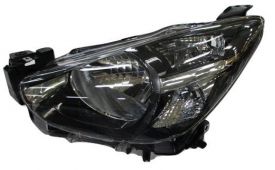 LHD Headlight Mazda 2 From 2015 Right H4 Black Background
