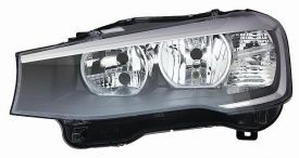 LHD Headlight Bmw X4 F26 From 2014 Right 63117334078 Black Background