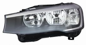 LHD Headlight Bmw X3 F25 From 2014 Right 63117334078 Black Background