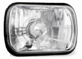 LHD Headlight Fiat 127 1972-1981 R2 Asymmetrical Position Light Crystal
