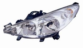 LHD Headlight Peugeot 207 2006 Left Side