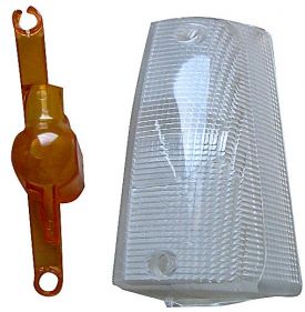 Clignotant Lentille Pour Fiat Panda 750 1986-2003 Droit Blanc