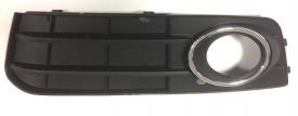 Fog Light Grid Cover Audi A4 2007-2011 Left Side Chromed Frame 3 Profiles