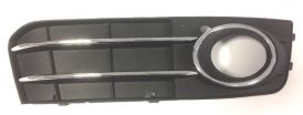 Fog Light Grid Cover Audi A4 2007-2011 Right Side Chromed Frame