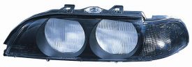 LHD Headlight Glass Bmw Series 5 E39 1995-2000 Right Side Lens Fume