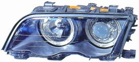 LHD Headlight Kit Bmw Series 3 E46 Berlina Touring 1998-2001 Black Background