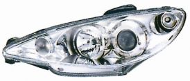 LHD Headlight Kit Peugeot 206 1998-2003