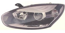 LHD Headlight Renault Megane 2014-2015 Left 260605817R Chromed Background