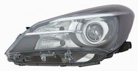 LHD Headlight Toyota Yaris From 2014 Left With Lenticular Black Background