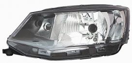 LHD Headlight Skoda Fabia From 2015 Left 6V1941015 Black Background
