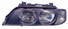 LHD Headlight Bmw Series 5 E39 1995-2000 Right Side 1EJ007400061 Lens White