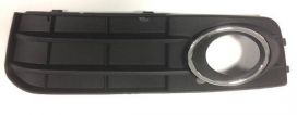 Fog Light Grid Cover Audi A4 2007-2011 Left Side Chromed Frame 3 Profiles
