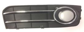 Fog Light Grid Cover Audi A4 2007-2011 Right Side Chromed Frame