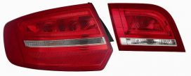 Kit Fanale Posteriore Audi A3 Sport Back 5 Porte 2004-2008 A Led Bianco-Rosso