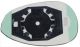 Vetro Piastra Specchio Retrovisore Fiat 500 2007 Destro