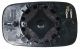 Plaque De Rétroviseur Extérieur Pour Renault Megane 2002-2005 Côté Droit Chauffé