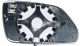 Vetro Piastra Retrovisore Volkswagen Polo 2005-2009 Sinistro Termico