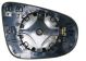  Plaque De Rétroviseur Pour Volkswagen Golf Vi 2008-2012 Côté Droit Chauffé