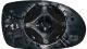 Vetro Piastra Specchio Retrovisore Citroen C5 2001-2004 Destro Termico