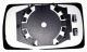 Plaque De Rétroviseur Extérieur Pour Alfa Romeo 155 1992-1997 Côté Droit Chauffé