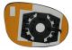 Vetro Piastra Specchio Retrovisore Lancia Y 2011 Sinistro