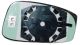 Wing Mirror Glass Lancia Musa 2004 Right Side Heated