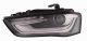 Phare Avant Pour Audi A4 2012-2015 Gauche 8K0941043 Fond Noir