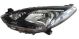 Phare Avant Pour Mazda 2 Depuis 2007 Gauche D651-51-0K0D Fond Noir