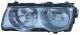 Phare Avant Pour Bmw Series 7 E38 1998-2002 Côté Droit 301170204 Fond Chromé