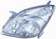 Faro Anteriore Toyota Corolla Verso 2002-2004 Sinistro 81170-13260