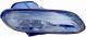Phare Antibrouillard Pour Peugeot 406 1995-1999 Gauche H1 6204-N3