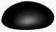 Couverture de rétroviseur pour Peugeot 107 2012-2014 Gauche Noir