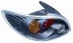 Kit Feu Arrière Pour Peugeot 206 2003-2006 Model Lexus Fond Noir