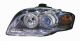 Kit Fari Anteriori Audi A4 2004-2007 Con Lenticolare Parabola Cromata