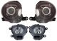 Kit Fari Anteriori Fiat 500 2007 Inferiore Superiore Lenticolare Versione 2010