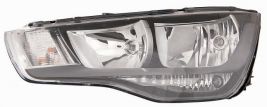 LHD Headlight Audi A1 From 2010 Right 8X0941004 Black Background