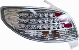 Kit Feu Arrière Pour Peugeot 206 2003-2006 Led Chromé Type 1