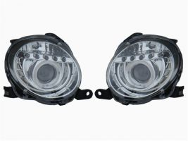 Kit Phare Avant Pour Fiat 500 2007 Inférieur Supérieur Lenticulaire Led