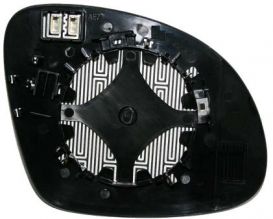 Vetro Piastra Specchio Retrovisore Volkswagen Sharan 2010 Destro Termico