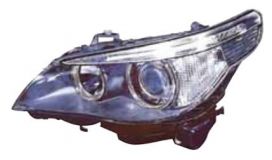 LHD Headlight Bmw 5 Series E60 E61 2003-2007 Right Black Background