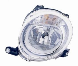 LHD Headlight Fiat 500 2007 Right Side 51787491