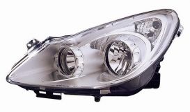 LHD Headlight Opel Corsa 2006-2010 Right Side 12161188