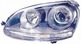 LHD Headlight Volkswagen Golf V 2003 Left Side 301212273