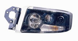 LHD Headlight Renault Premium 2001 Left Side Without Fog Light Black Background